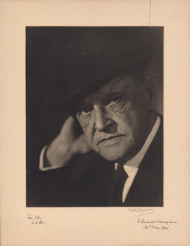 William Somerset Maugham : [autographed photograph]