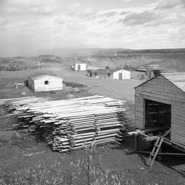 Photograph of a saw mill in Fort Chimo, Quebec