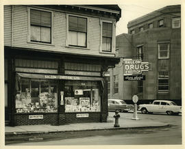 Balcom and Chittick Drugs - Exterior on the corner of Queen and Spring Garden