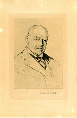 Copy of etching of William H. Welch [1850-1934]