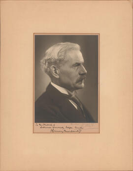 Photograph of Ramsay MacDonald, British Prime Minister