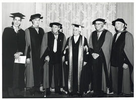 Photograph of Dalhousie faculty members at convocation