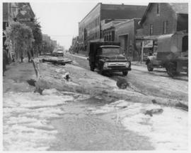 Photograph of Water street after a storm in Summerside Prince Edward Island
