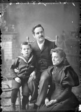 Photograph of Mr. Brough and family