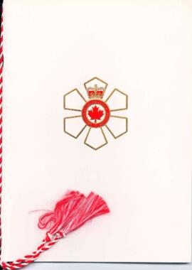 Correspondence between Elisabeth Mann Borgese, Rideau Hall, and others regarding the Order of Canada