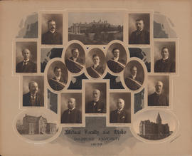 Photographic collage of the Dalhousie University medical faculty and class of 1907