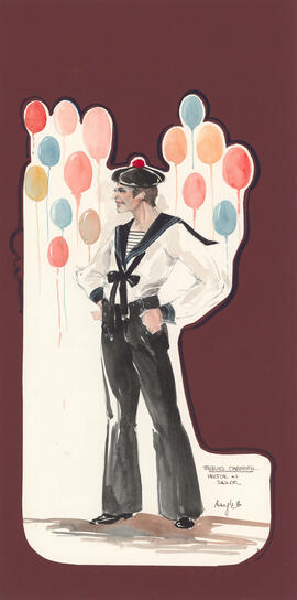 Costume design for Hector as a sailor