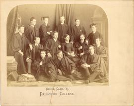 Photograph of the Dalhousie College senior class of 1885