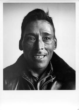 Photograph of an unidentified man in a leather jacket
