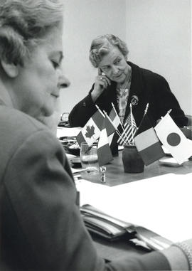 Photograph of Helen Nussbaum, Executive Director of the International Council of Nurses 1961-1967