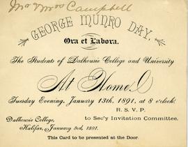 Invitation to Munro Day Celebration