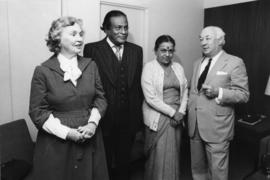 Photograph of Dr. and Mrs. Hicks with Dr. and Mrs. Henry W. Tanbiah