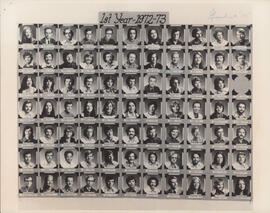 Photograph of Faculty of Law first year class of 1972-1973