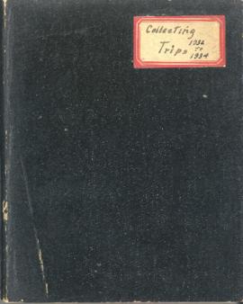 Hugh Bell's plant collecting trips notebook, 1932-1934