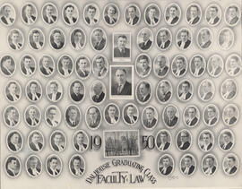 Composite photograph of Faculty of Law - Dalhousie Graduating Class - 1950