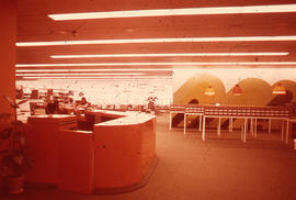Photograph of McMaster University Health Science Library Circulation Desk