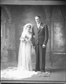 Photograph of  Mr. and Mrs. Joe McEachern on their wedding day
