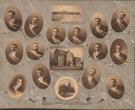 Photographic collage of the Dalhousie University senior class in medicine of 1900