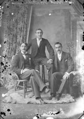 Photograph of Messrs. Matheson and McNeil and unknown individual