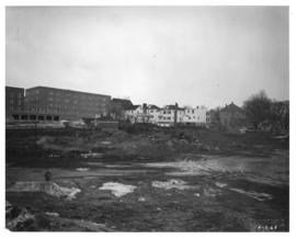 Photograph of the north view of the Killam Memorial Library construction