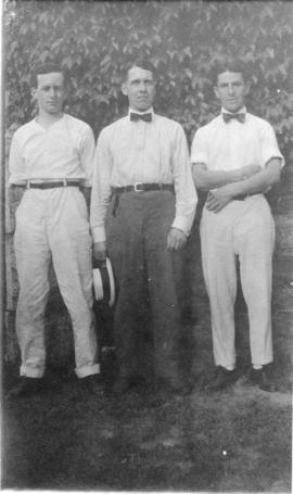 Photograph of Howard Bronson, John Johnson, and George Henderson