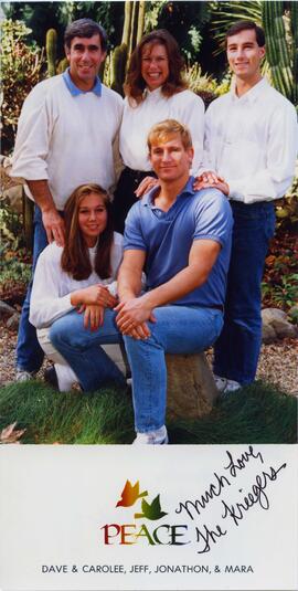 Photograph of Dave Kreiger and family