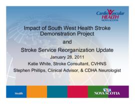 Impact of South West Health Stroke Demonstration Project and stroke service reorganization update