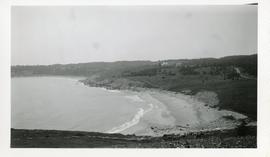Photograph looking west from Kennington Cove's nid-de-pie position
