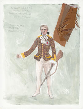 Costume design for Prince Seigfried : Act 1
