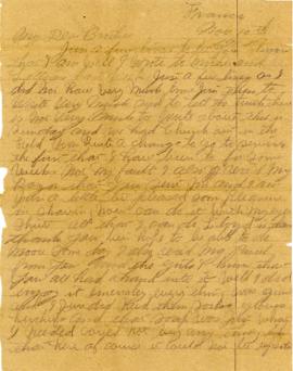 Letter from Weldon Morash to his brother Lloyd dated 10 November 1918