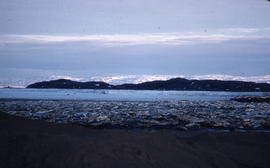 Photograph of Frobisher Bay and mountains