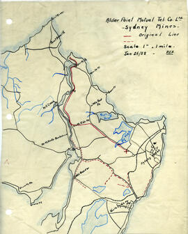 Maps of Alder Point Mutual Telephone Company's telephone line