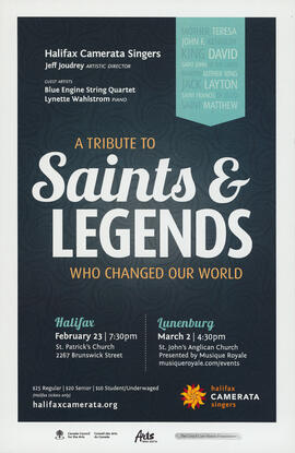 A tribute to saints and legends who changed our world : [poster]