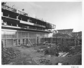Photograph of the north west view of the Killam Memorial Library construction