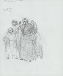 Costume design for three witches