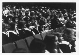 Photograph of the audience at a Dalhousie University convocation ceremony
