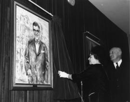 Photograph of Vincent C. MacDonald portait unveiling
