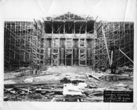 Photograph of the Arts & Administration Building construction