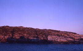 Photograph of the rocky shore of Battle Harbour, Newfoundland and Labrador