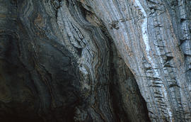 Photograph of a rock formation in Cape Dorset, Northwest Territories