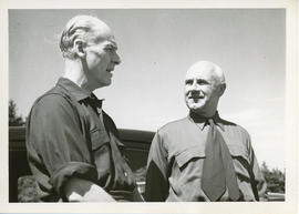 Photograph of Turnbull and Thomas Head Raddall at Moose Harbour