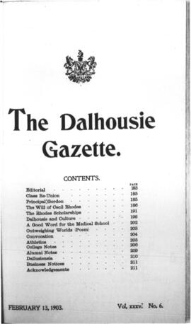 The Dalhousie Gazette, Volume 35, Issue 6
