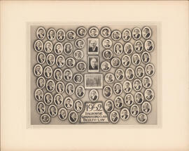 Composite photograph of Faculty of Law Graduating Class of 1952