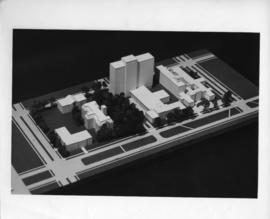 Photograph of a model of the Sir Charles Tupper Medical Building