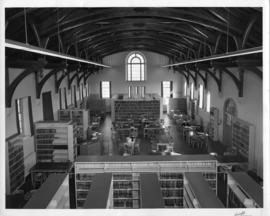 Photograph of the library in the Law Building