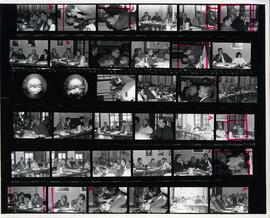 Contact sheet from a 1973 energy conference