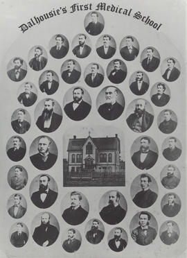 Composite photograph of Dalhousie's first medical school faculty members