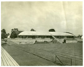 Photograph of the Dalhousie Memorial Arena under construction