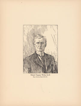 Richard Chapman Weldon, LL.D. Dean of the Law School, 1883–1914 : [print]