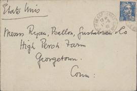 Envelope  from William Somerset Maugham to Ellen Ballon, Ryan Gustafson, and Sally Ryan